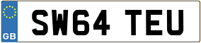 Trailer License Plate